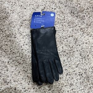Apt. 9 Classic Black Leather Gloves